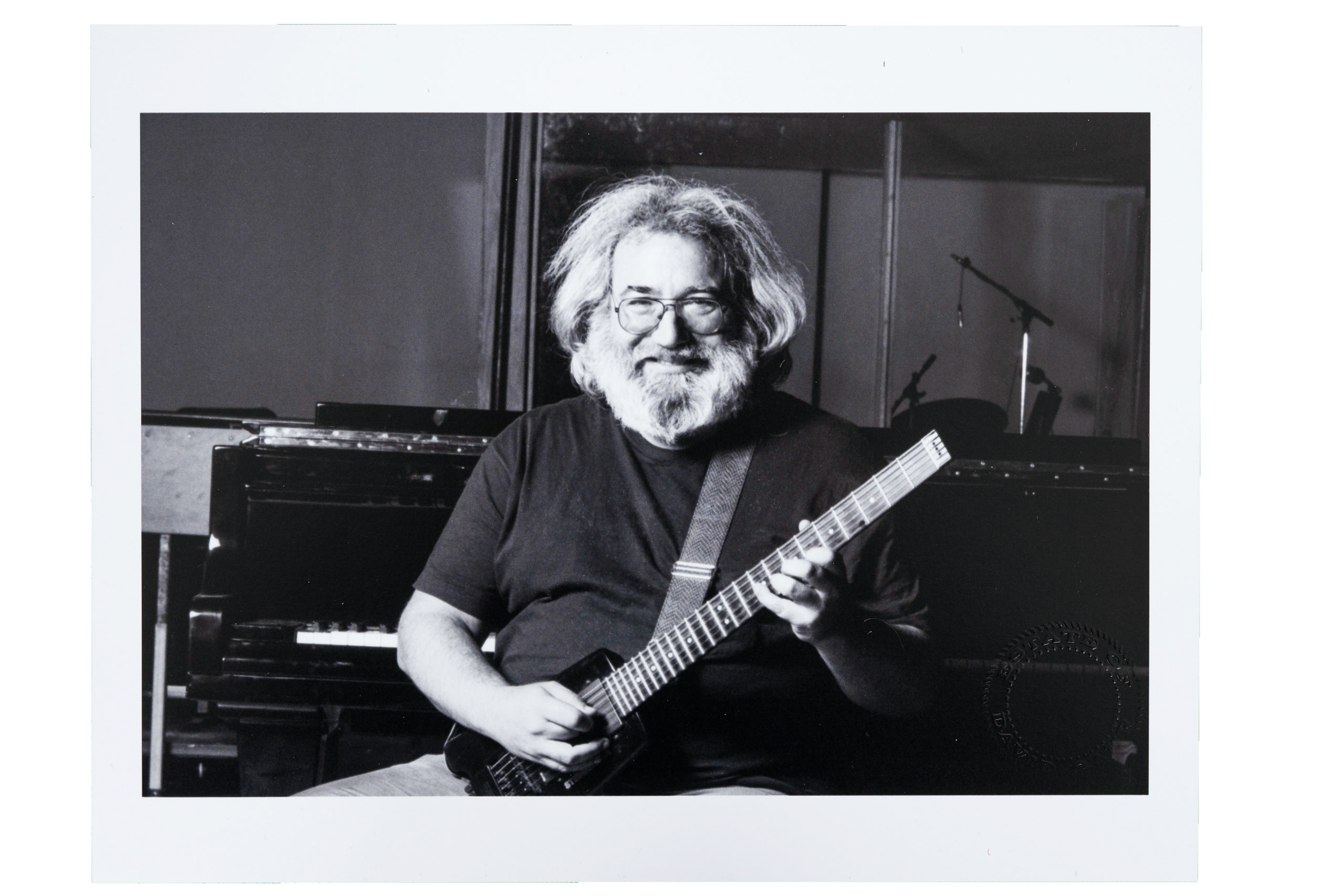 DL size Jerry Garcia's Tiger guitar Greeting Card 